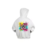 Белый, серый, вереск, флисовая подкладка, граффити, Джиа Хао