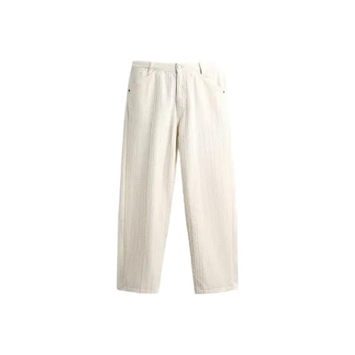 ZARA Collaboration Морозный Белый Мужские Джинсы