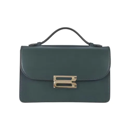 VICTORIA BECKHAM Телячья кожа Одно плечо Сумка Мини Женская Темно-зеленая