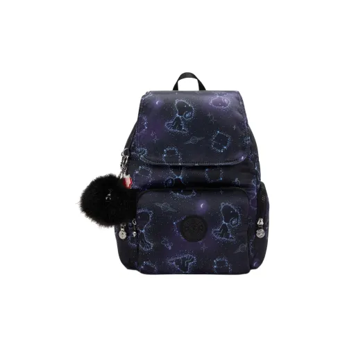Kipling PEANUTS Collaboration Ткань Рюкзак Женские Starry Синий