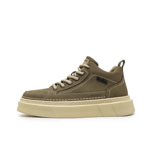 XINJIYUAN Ткани вязаные Шнурки DIALOGUE Минималистичный Эстетика MID Топ Повседневная обувь Мужской