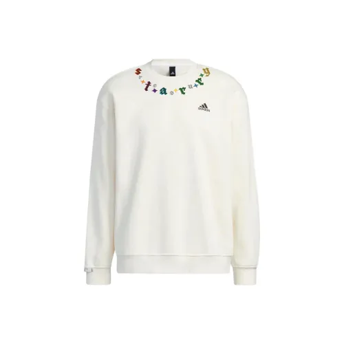 Adidas Label Белый Унисекс Свитшоты