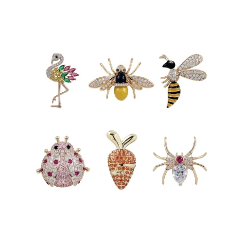 LINGTINGHUAKAI Сплав Броши Унисекс