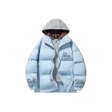 Небесный синий в клетку