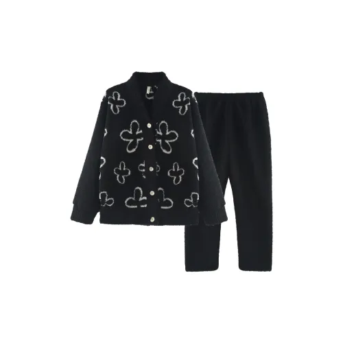 O'MESIK Черный Женский Пижамный Комплект