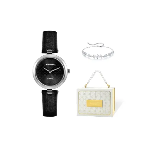 X Шестерня Минималистский стиль Роскошь Fashion Versatile Часы Кварцевый механизм Корова Кожа Ремешок Часы Женские Часы