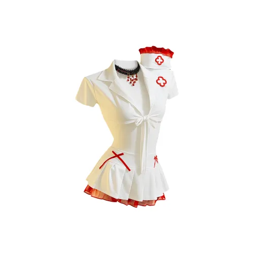 Ronecry Белый+Красные носки+Красный Перчатка+Стерноскопы Женское нижнее белье Наборы