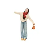 Светло-синие штаны из толстого флиса