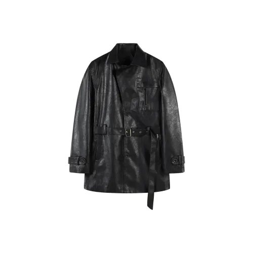 FIVE CM Hong KONG I.t Group Кожа Куртка Унисекс