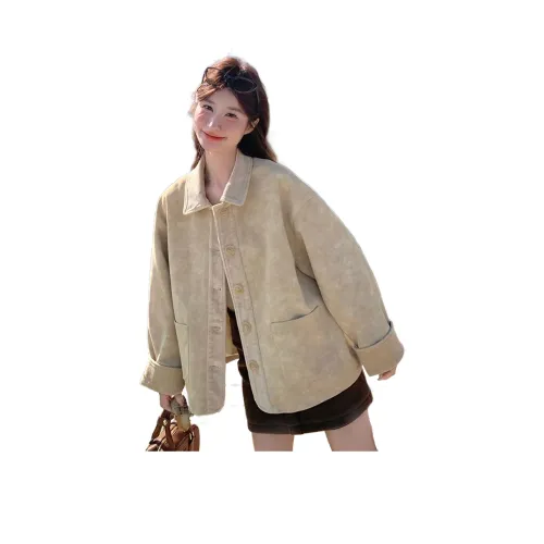 JZWSTUDIO Экрю Женские Куртки