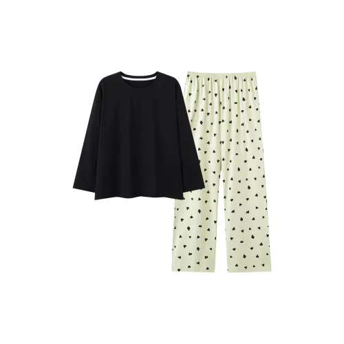 FENTENGCARE Черный Женский Пижамный Комплект