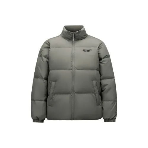 Anta Пуховик Унисекс Серый Оливково-зеленый