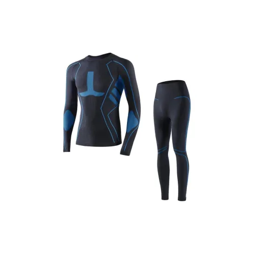 FHDET Черный Синий Мужской Термокостюм