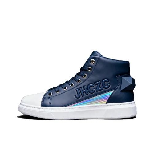 JHCZC Скейтборд Кроссовки Высокие Темно-Синие Мужские