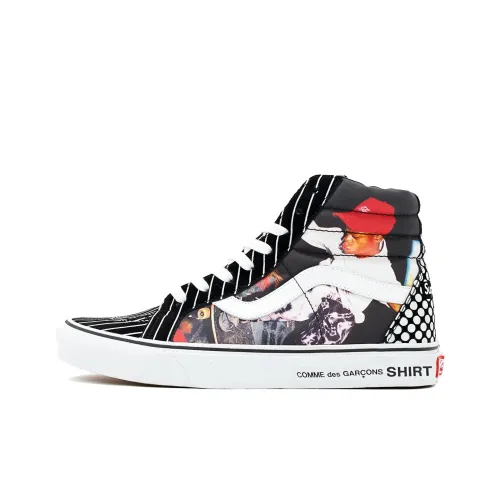 VANS x Supreme x CDG SK8 Harold Hunter Высокие Кроссовки для скейтбординга Унисекс Черные