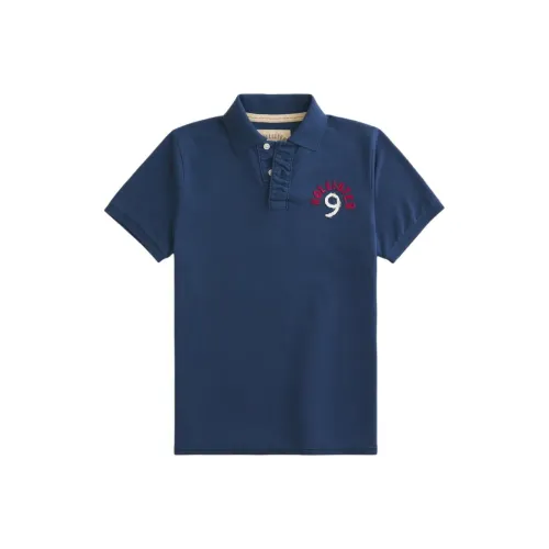 Hollister Мужская поло синего цвета