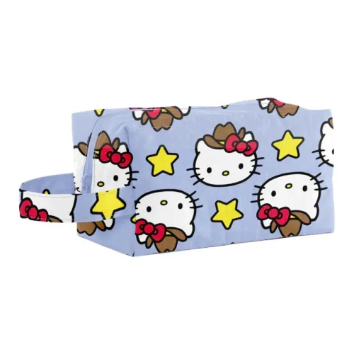 Sanrio Baggu Collaboration Hello Kitty Переработанный нейлон Путешественный мешок для хранения Женские Многоцветный