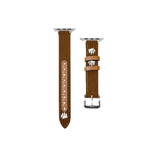 WOZUISHUAI Ремешок Apple Совместимость Ткань Кожа Материал