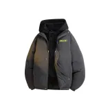 Серый с черным капюшоном