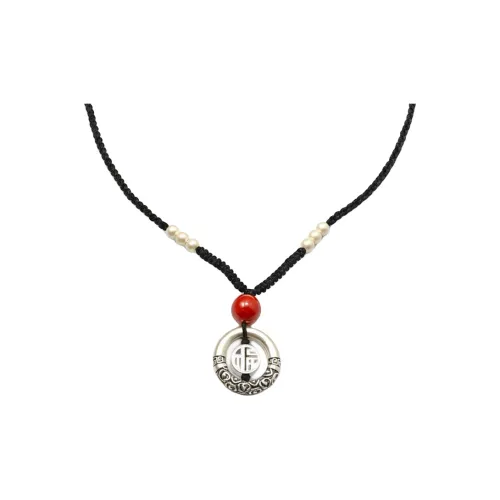 SHUYUAN 999 Fine Серебряный Ожерелье Унисекс