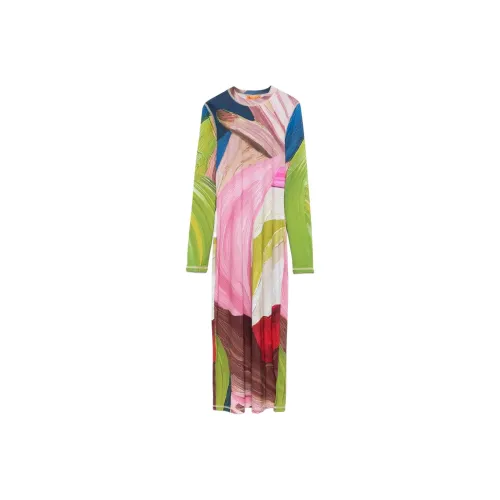 STINE GOYA Длинное платье с длинными рукавами женское