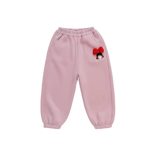 RHOBESAM Девушка 2435 Стилей Девушка С флисовой подкладкой Тренировочные брюки Розовая кожаная Предшкольные Тренировочные брюки