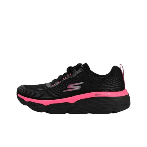 Skechers MAX CUSHIONING ELITE Легкая беговая обувь Женская Черная Красная