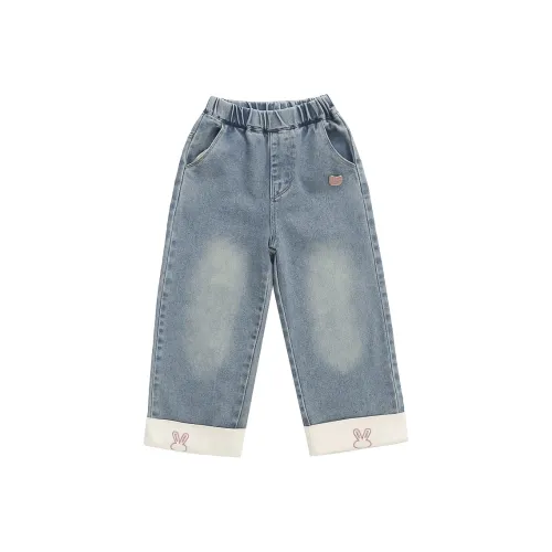 RHOBESAM Yiyin Парк развлечений C2409 Кролик Джинсы 0 Джинсовый синий Предшкольные Джинсы