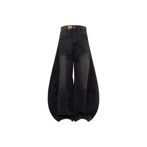 VNHP Черные Унисекс Джинсы