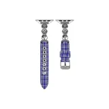 Серебряные пуговицы, синяя клетка