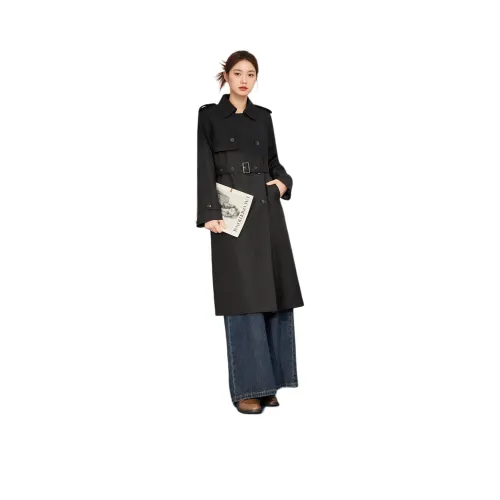 AIYIFU Черный Женский Тренч