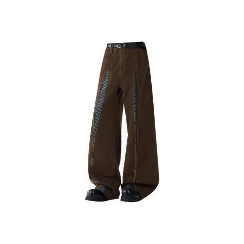 W7H1 Коричневый Унисекс Джинсы