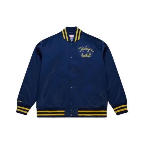 Mitchell Ness Синий Michigan Университетский Унисекс Куртки