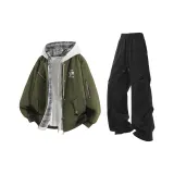 Армейские зеленые + черные штаны