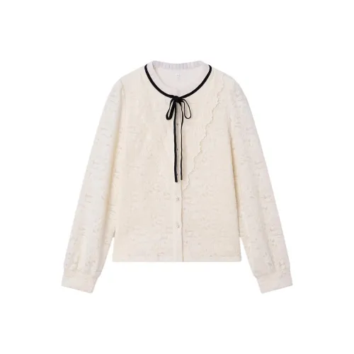 AIYIFU Абрикос Женские Рубашки