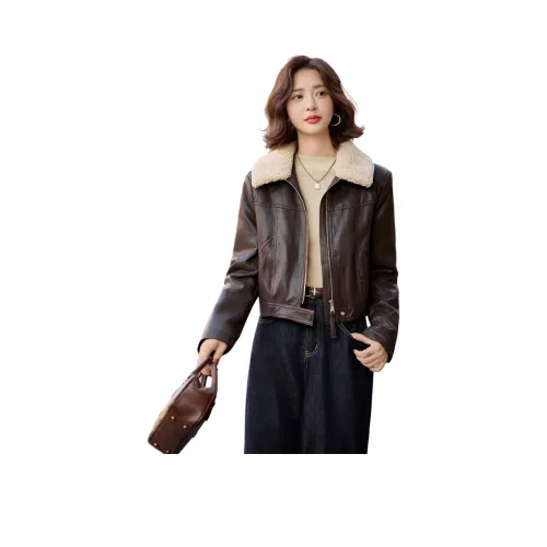 Куртка из кожи Kangaroo женская