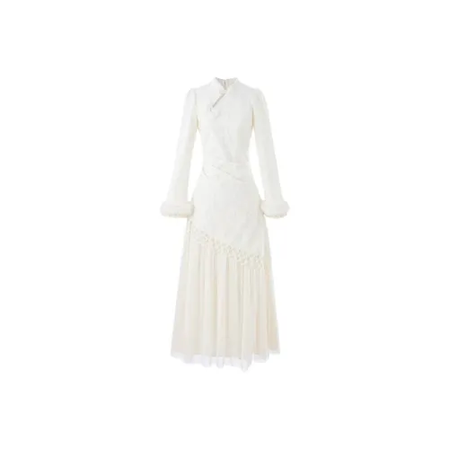 COVT Длинное платье с длинными рукавами женское