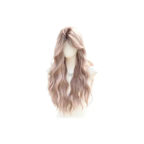 Time Shadow Net LIKE Перука Milk Puff Root Краситель Пастельно-розовый Средний Разделенная Яйцо Ролики