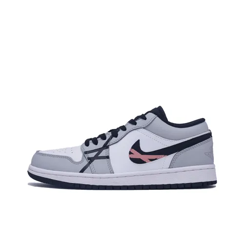 Jordan Air Jordan 1 DIOR Low Топ Винтажные баскетбольные кроссовки Унисекс Дымчато-серый