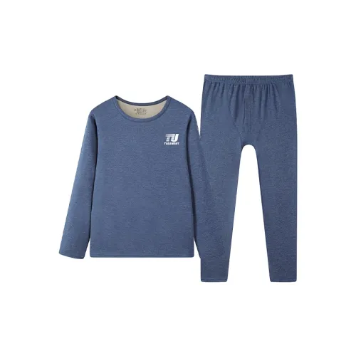 TULANDUO Джинсовый синий Мужской Термокомплекты