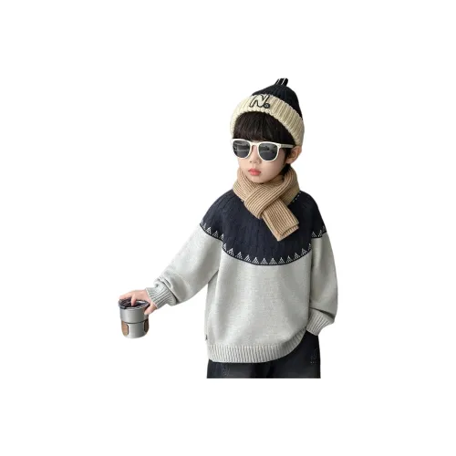 MUMUWU HOUSE Серый Детские Свитера