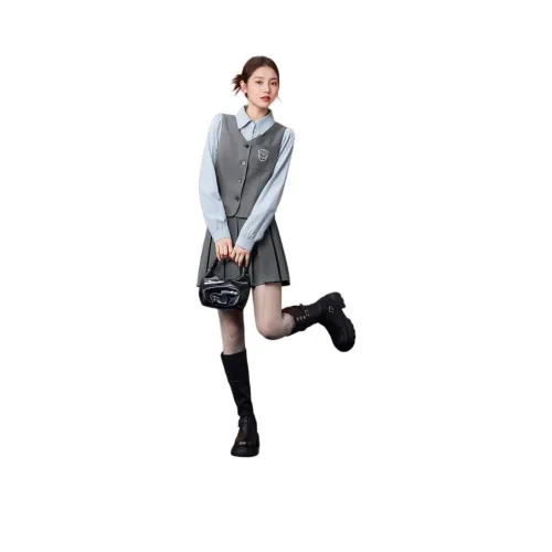 AIYIFU Серый Женский Комплект с Юбкой