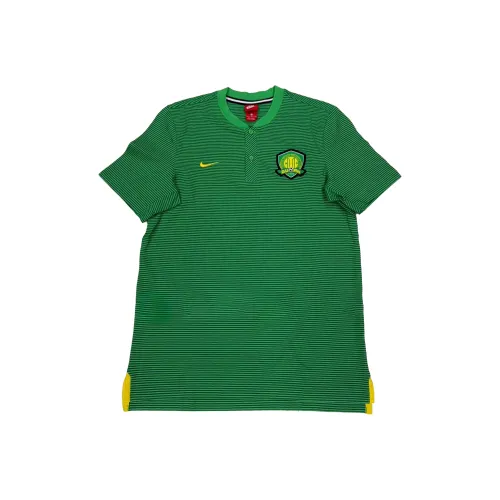 Nike Зеленый Унисекс Футбольные Джерси