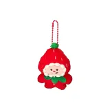 Рождественское украшение в виде куклы с клубничным дизайном