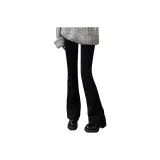 Черные толстые флисовые штаны