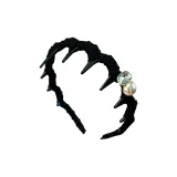 Жемчужный высокий темный объем ободок черный: 1 упаковка