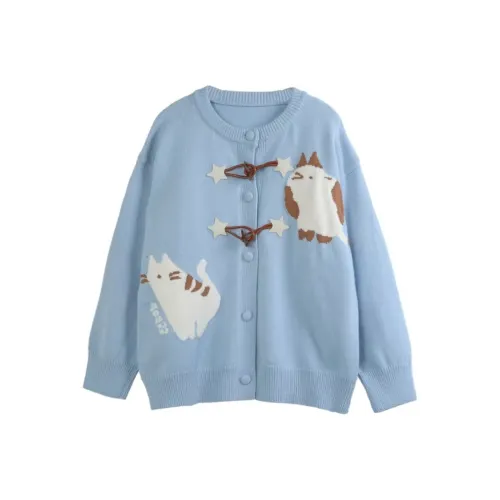 JOSR Кремовый Синий Женский Трикотаж