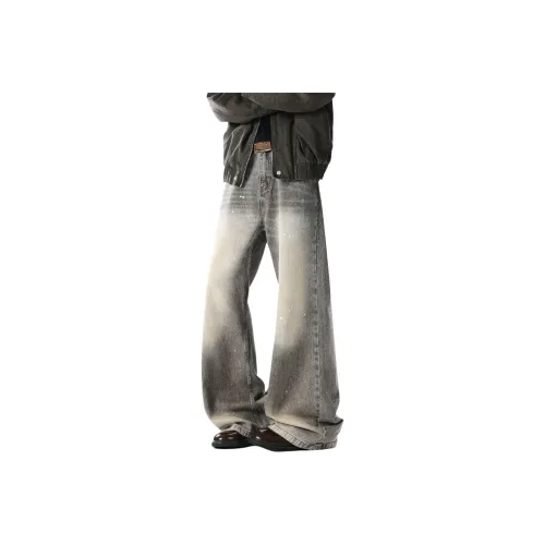 NRXX Серый Унисекс Джинсы