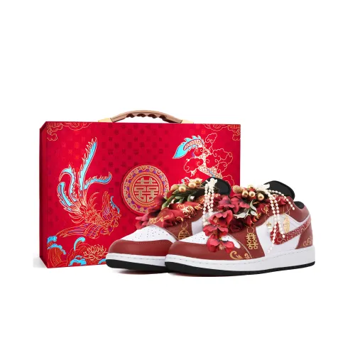 Jordan Air Jordan 1 Легкий визуально увеличивает рост Низкий Топ Винтажные баскетбольные кроссовки Женские