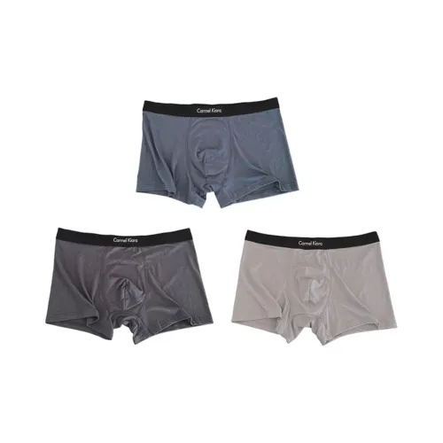 GOSO Светло-серый + Средне-синий + Темно-серый [3 упаковки] Мужские боксеры